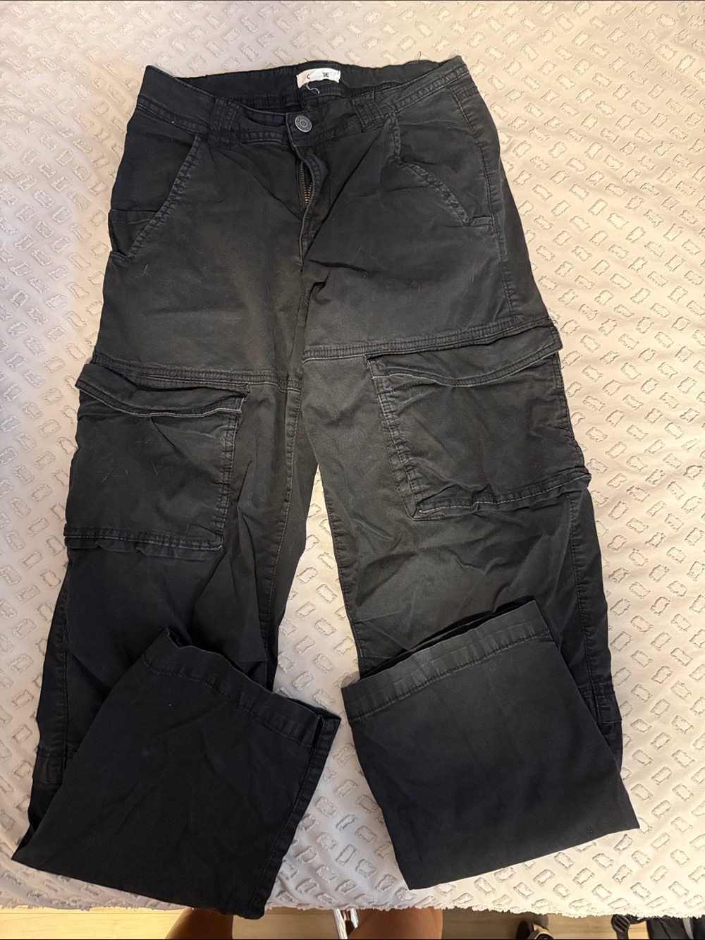 Garage Black Boot Cut Cargo Pants
